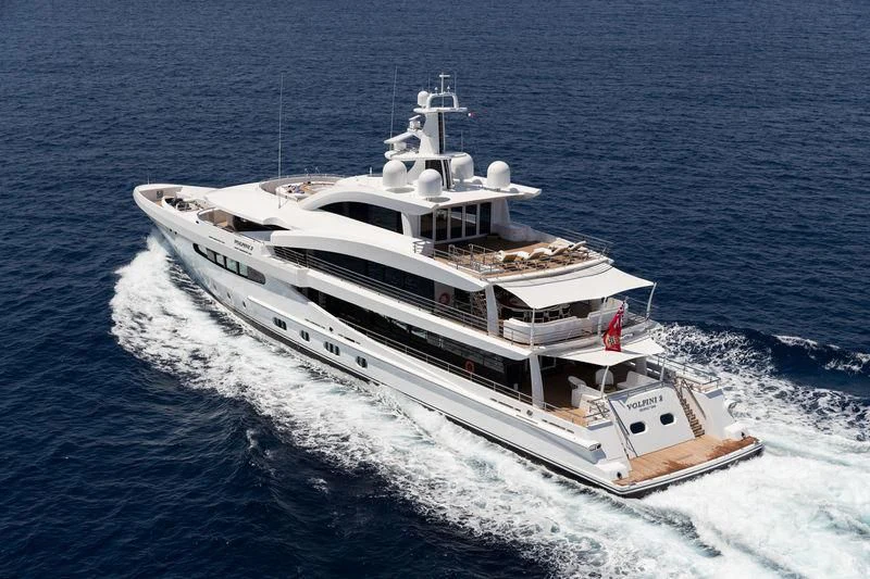 a ship in the water aboard VOLPINI 2 Yacht for Sale