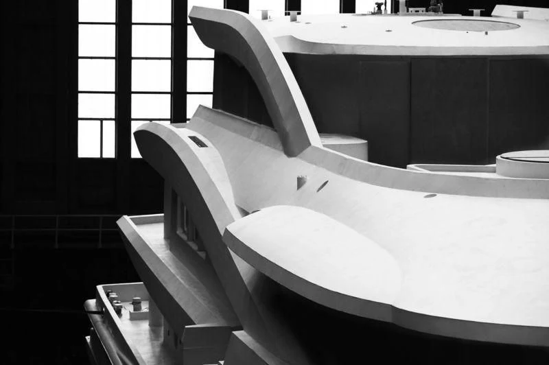 a bathtub with a chair aboard VOLPINI 2 Yacht for Sale