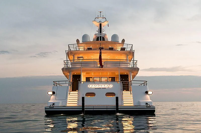 a boat in the water aboard VOLPINI 2 Yacht for Sale