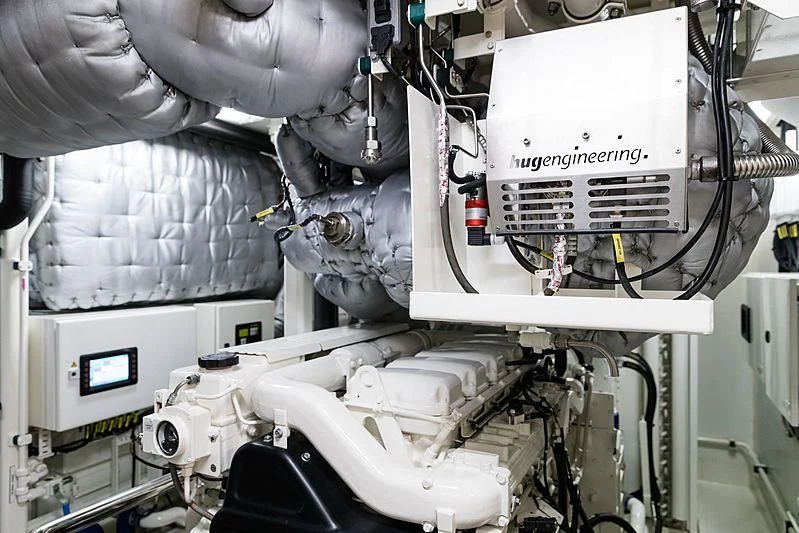 a close-up of a machine aboard VOLPINI 2 Yacht for Sale