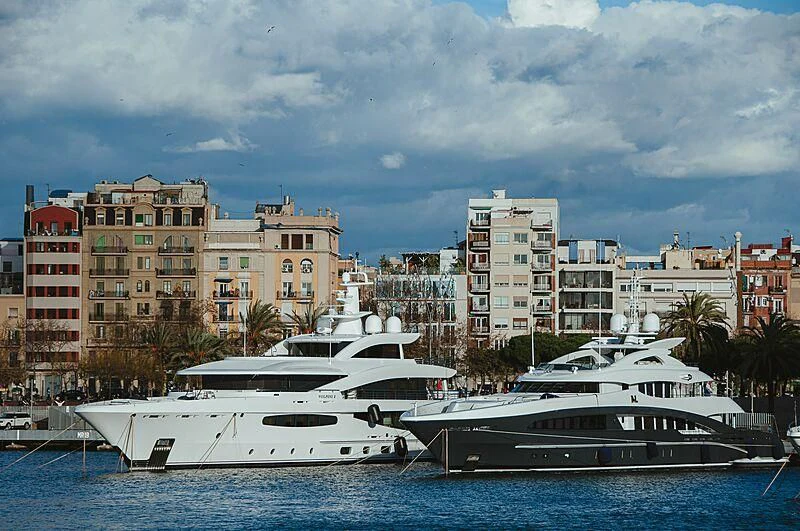 a couple of boats sit in the water aboard VOLPINI 2 Yacht for Sale