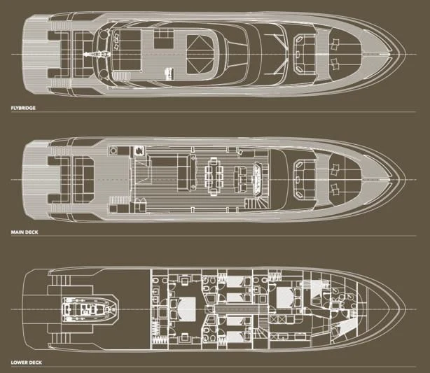 diagram aboard LEA III Yacht for Sale