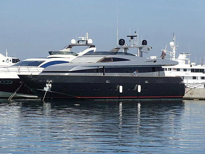 a large boat in the water aboard SOFIA Y Yacht for Sale