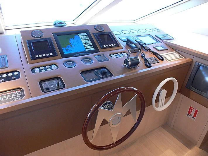 a coffee machine with a coffee cup aboard SOFIA Y Yacht for Sale