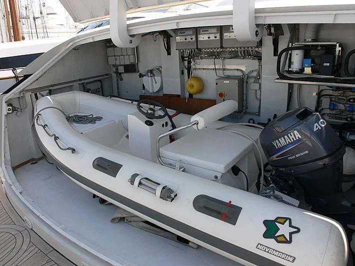 a machine in a factory aboard SOFIA Y Yacht for Sale