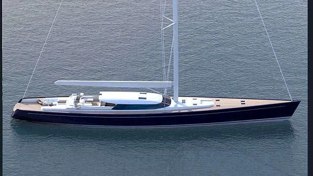 a boat on the water aboard BLUE PAPILLON Yacht for Sale