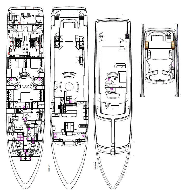diagram aboard PACKAGE DEAL Yacht for Charter