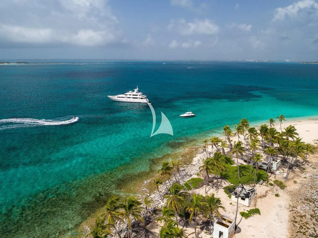 a boat on the water aboard PACKAGE DEAL Yacht for Charter