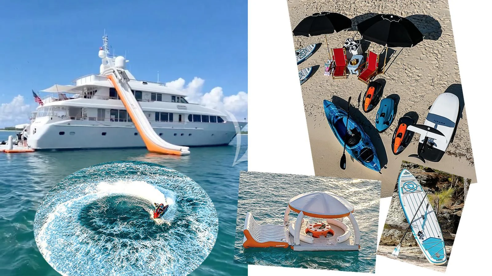 a group of boats in the water aboard PACKAGE DEAL Yacht for Charter