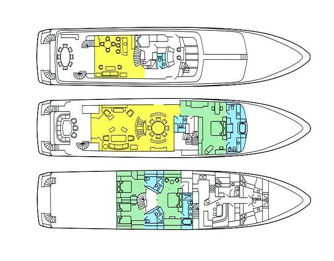 diagram aboard PACKAGE DEAL Yacht for Charter