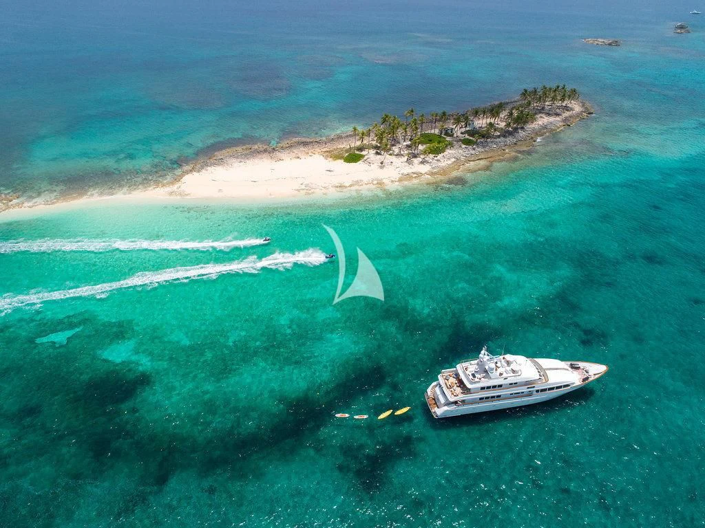 a boat in the water aboard PACKAGE DEAL Yacht for Charter