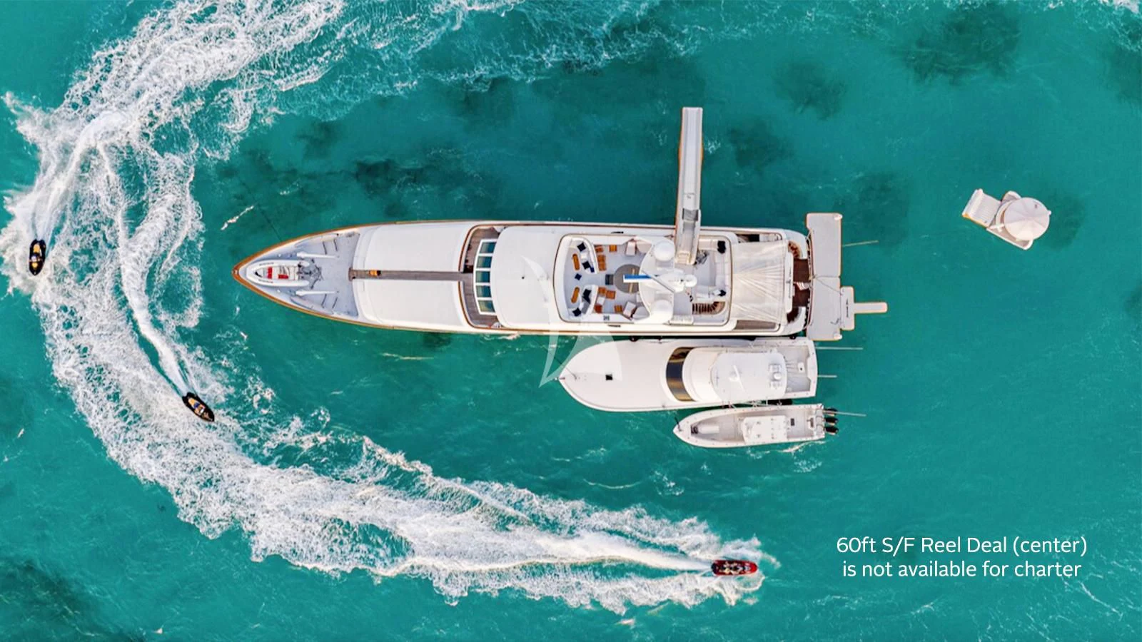 a boat in the water aboard PACKAGE DEAL Yacht for Charter