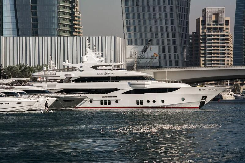 a couple of boats in the water aboard SEHAMIA Yacht for Sale