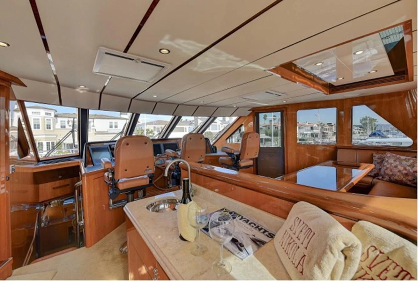 inside of a cabin aboard ANACAPA Yacht for Sale