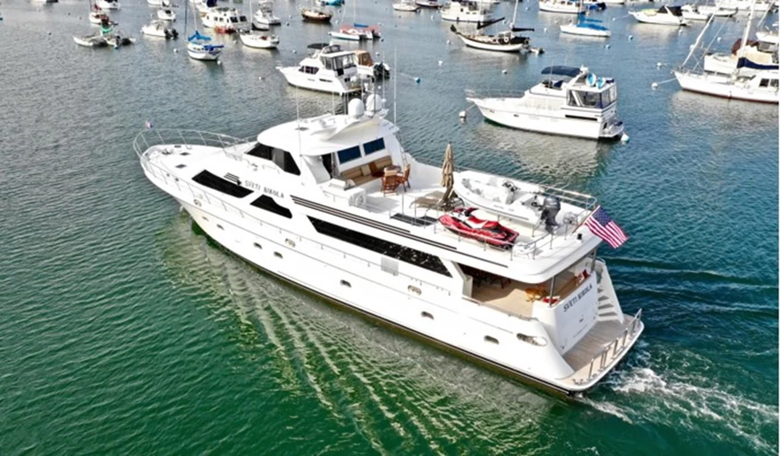 a boat in the water aboard ANACAPA Yacht for Sale