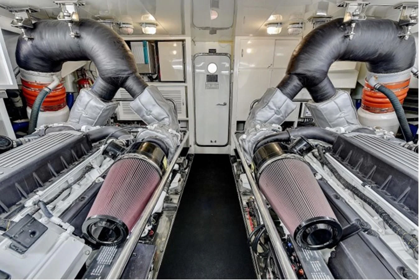 a machine in a room aboard ANACAPA Yacht for Sale