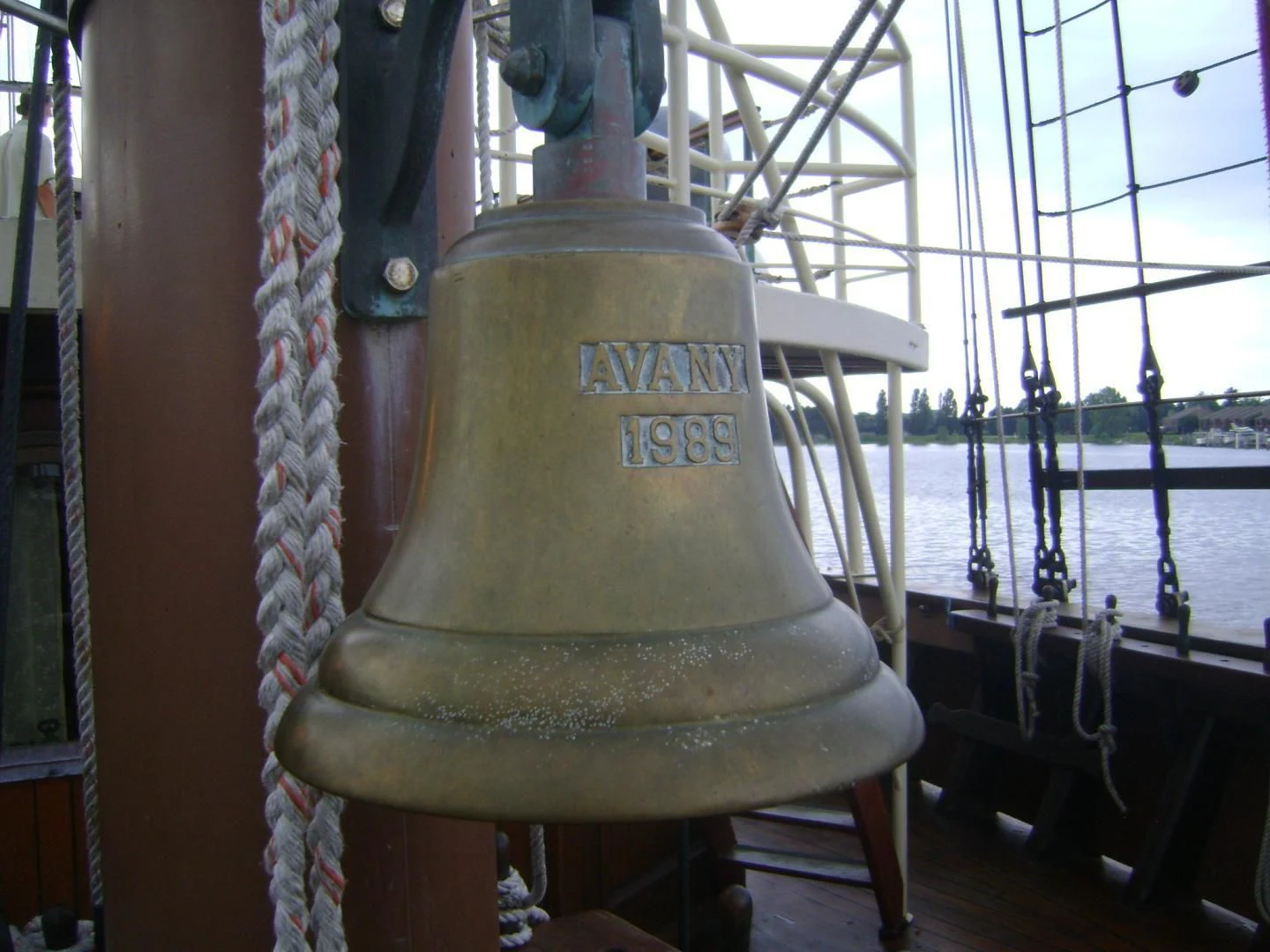 a large metal barrel on a boat aboard PEACEMAKER Yacht for Sale