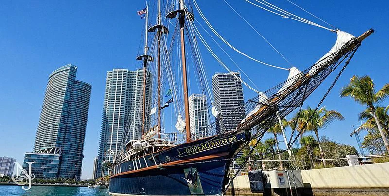 a boat in the water aboard PEACEMAKER Yacht for Sale