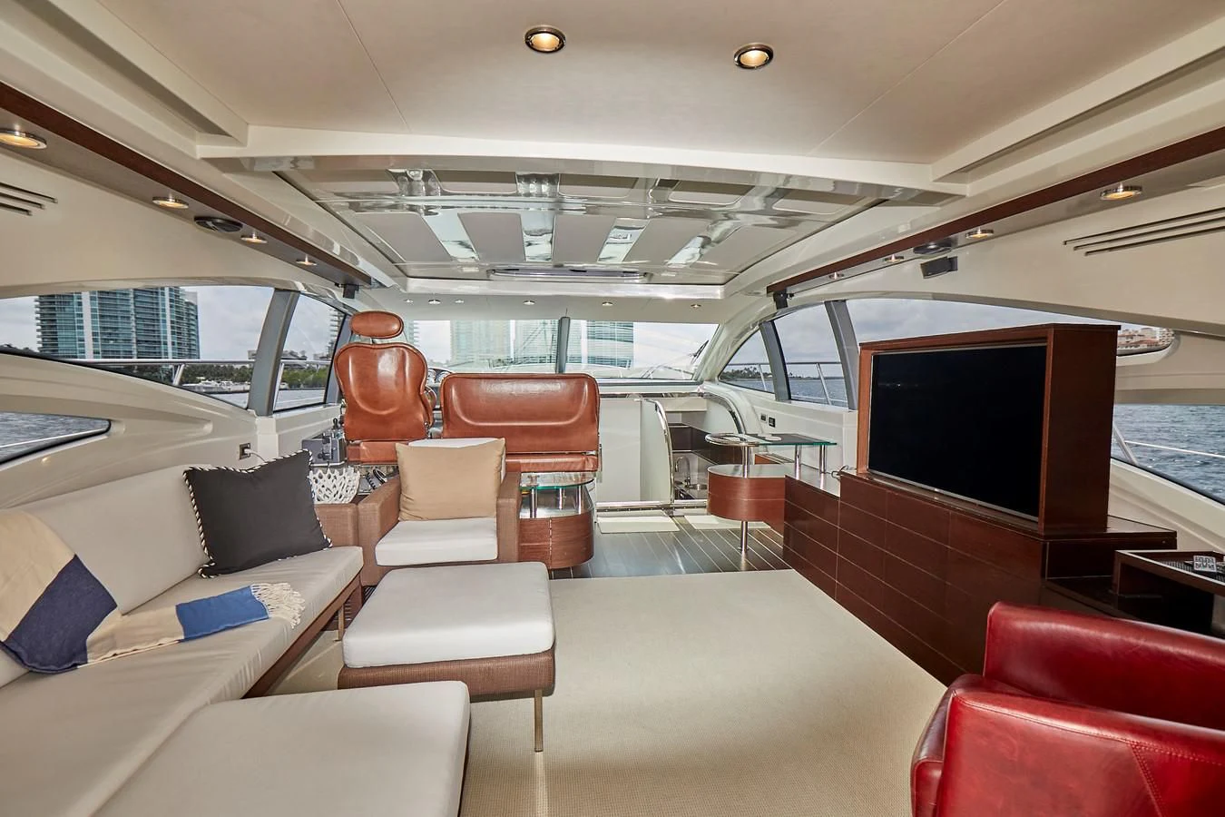inside of a boat aboard BLACK ICE Yacht for Sale