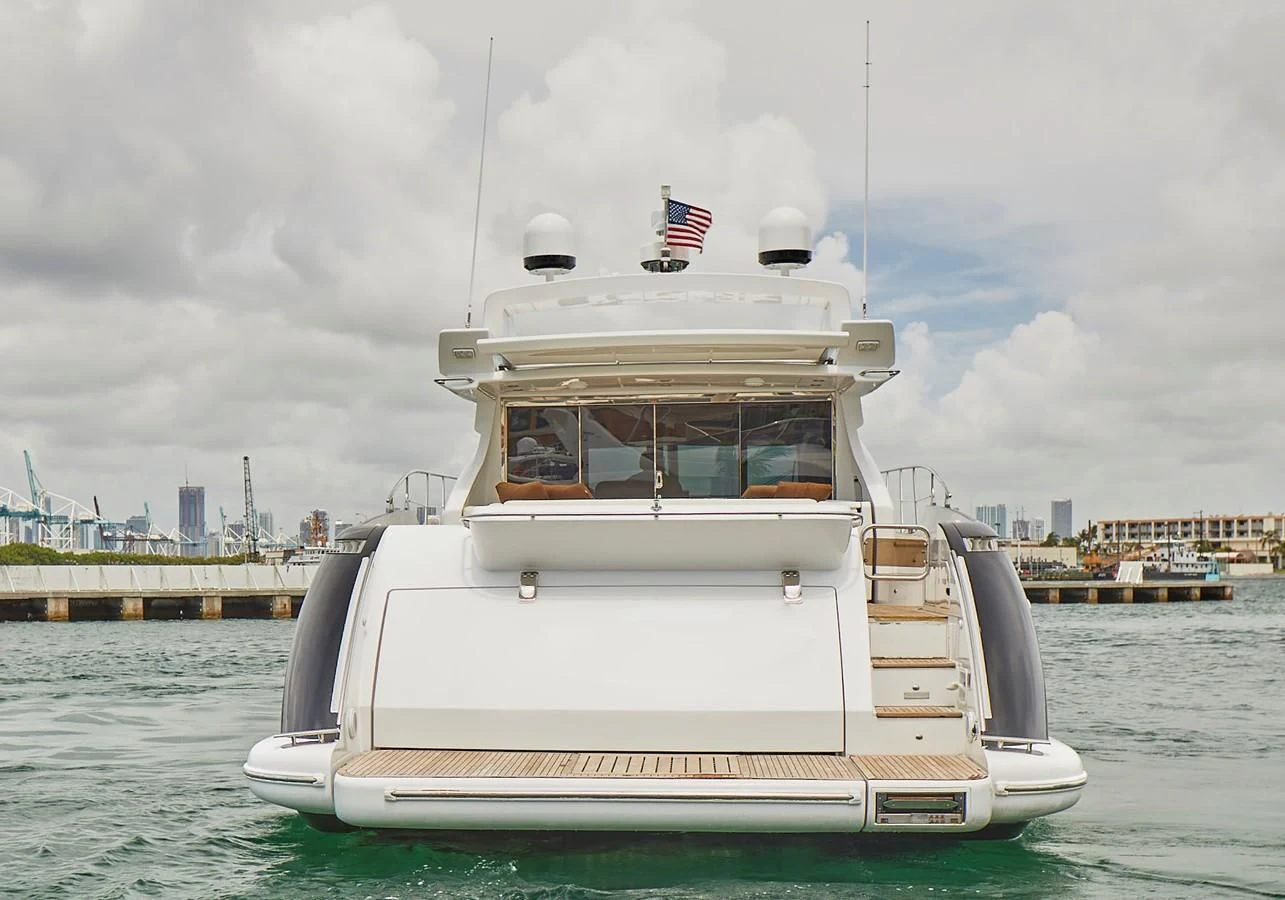 a boat on the water aboard BLACK ICE Yacht for Sale