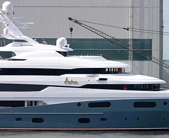 a couple of white yachts aboard AVIVA Yacht for Sale