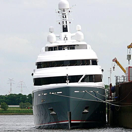 a large white boat aboard AVIVA Yacht for Sale