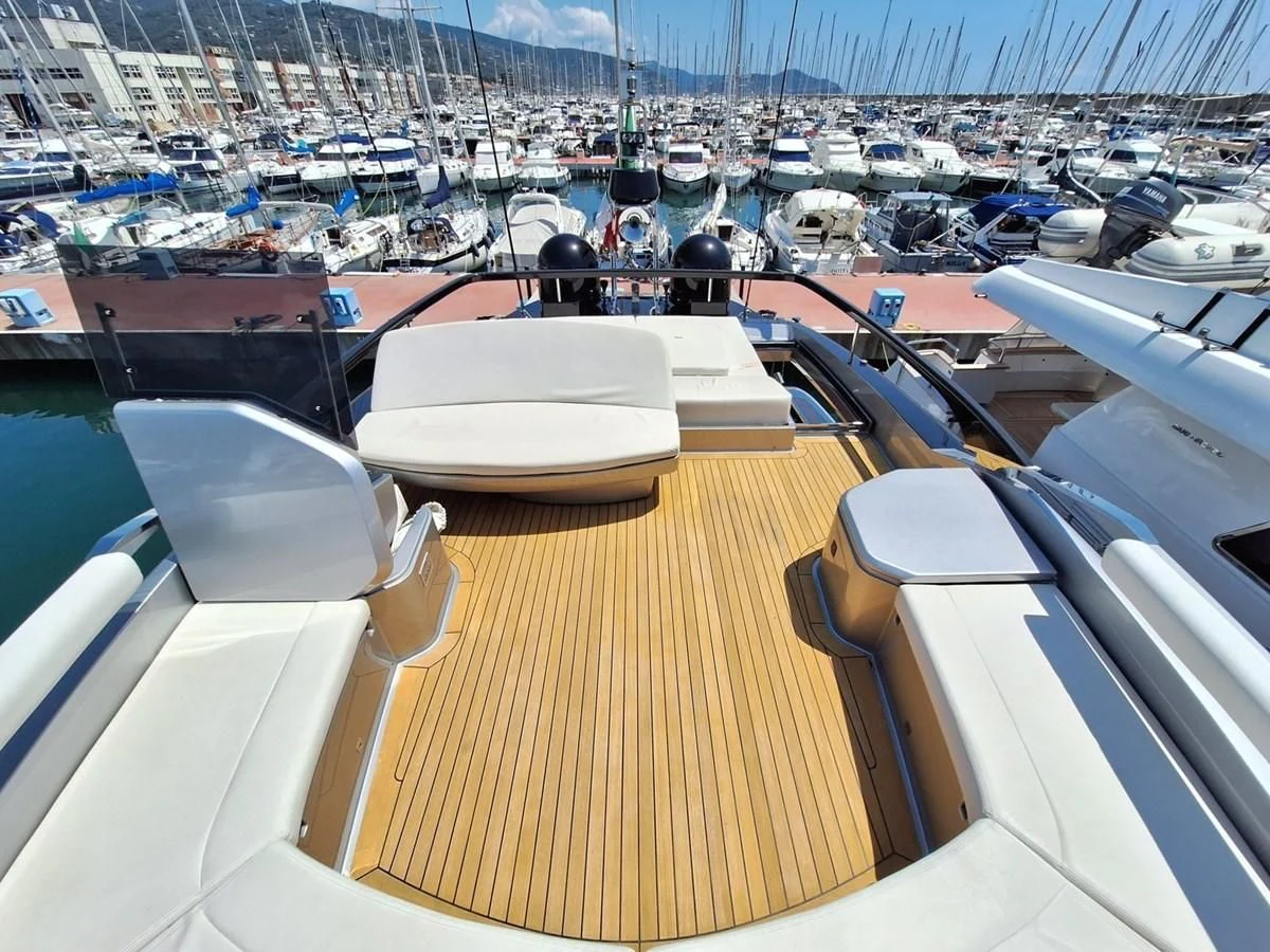 a boat with many boats in it aboard CHILUCE Yacht for Charter