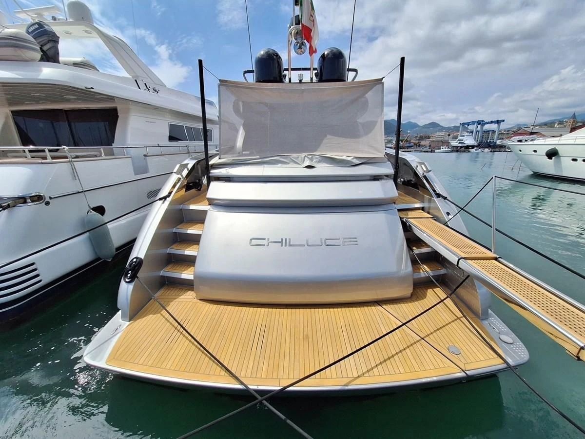 a boat in the water aboard CHILUCE Yacht for Charter