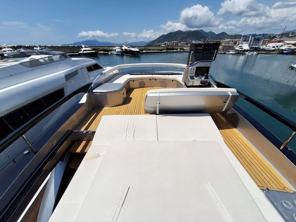a deck of a boat aboard CHILUCE Yacht for Charter