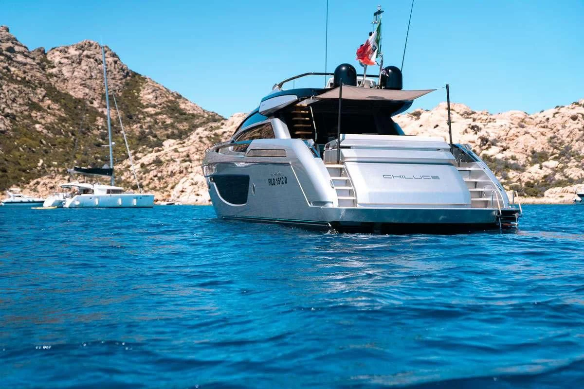 a boat on the water aboard CHILUCE Yacht for Charter