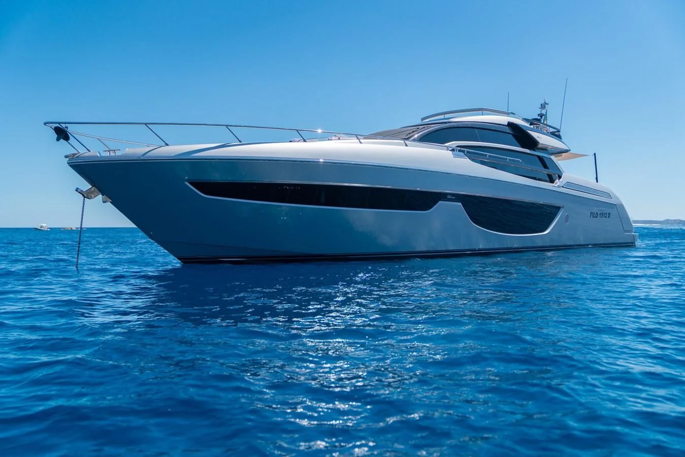 a boat on the water aboard CHILUCE Yacht for Charter
