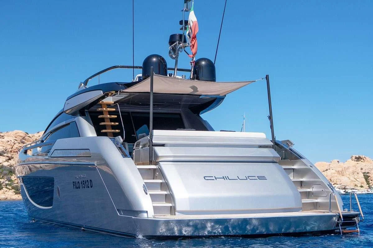 a boat on the water aboard CHILUCE Yacht for Charter