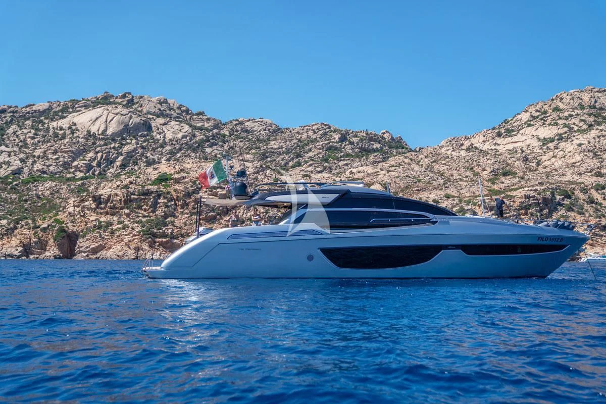 a boat in the water aboard CHILUCE Yacht for Charter