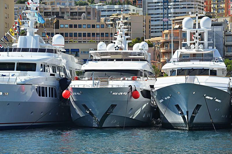 boats in the water aboard MY ESCAPE Yacht for Sale