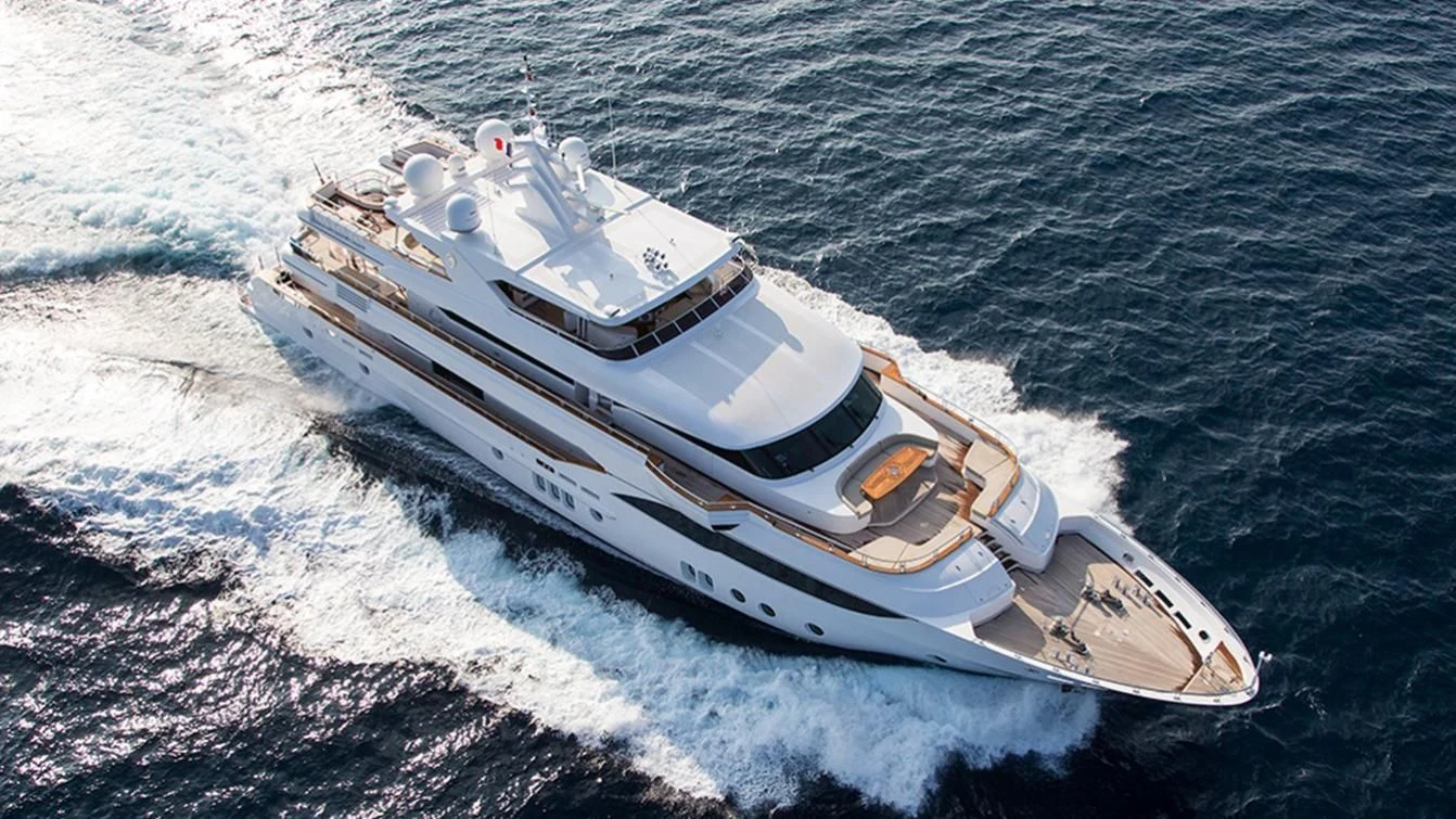 a boat on the water aboard MY ESCAPE Yacht for Sale