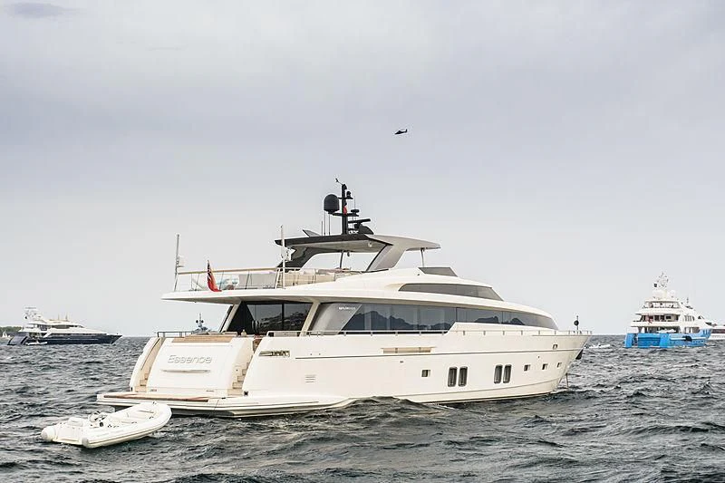 a boat in the water aboard ENSO 4 Yacht for Sale