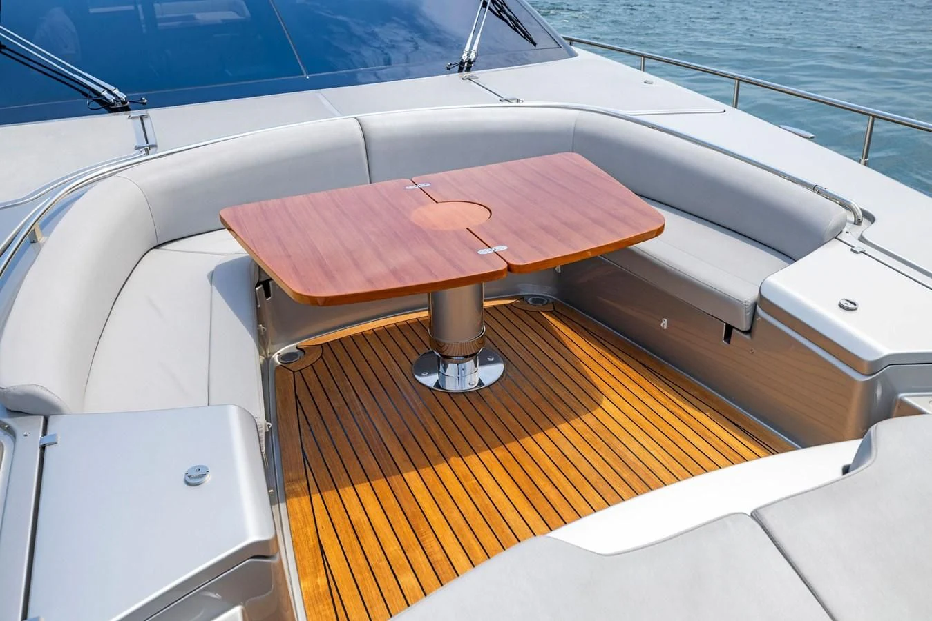 the inside of a boat aboard INDISCRETION Yacht for Sale