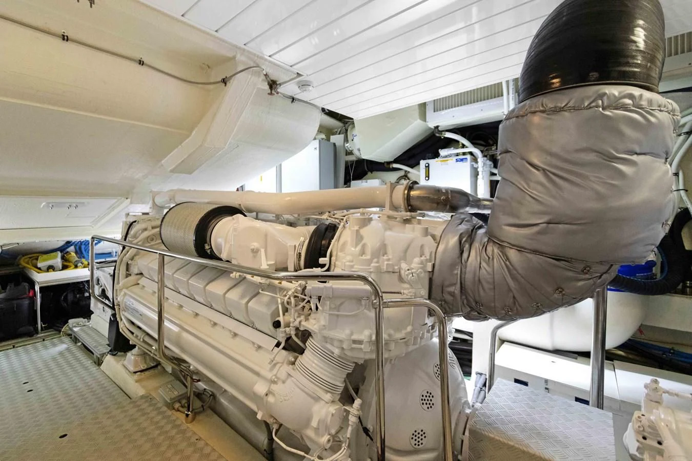 a person in a uniform aboard INDISCRETION Yacht for Sale