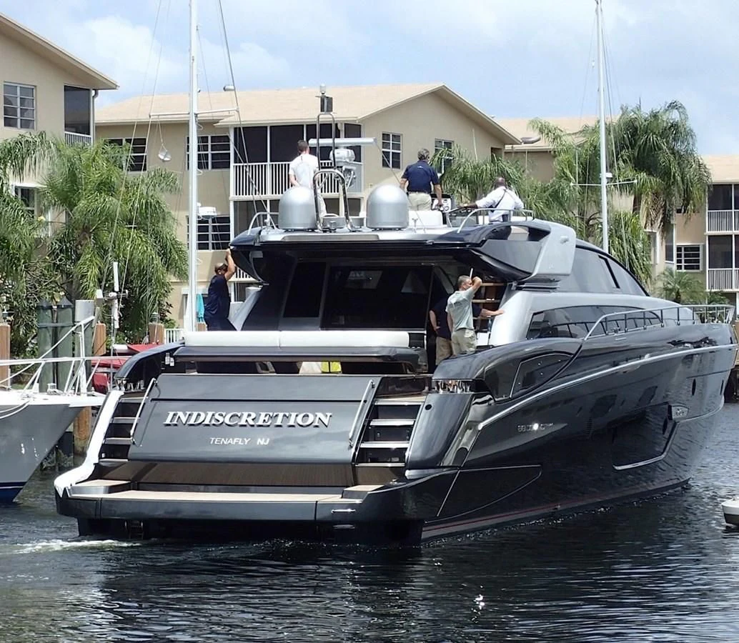 a boat on the water aboard INDISCRETION Yacht for Sale