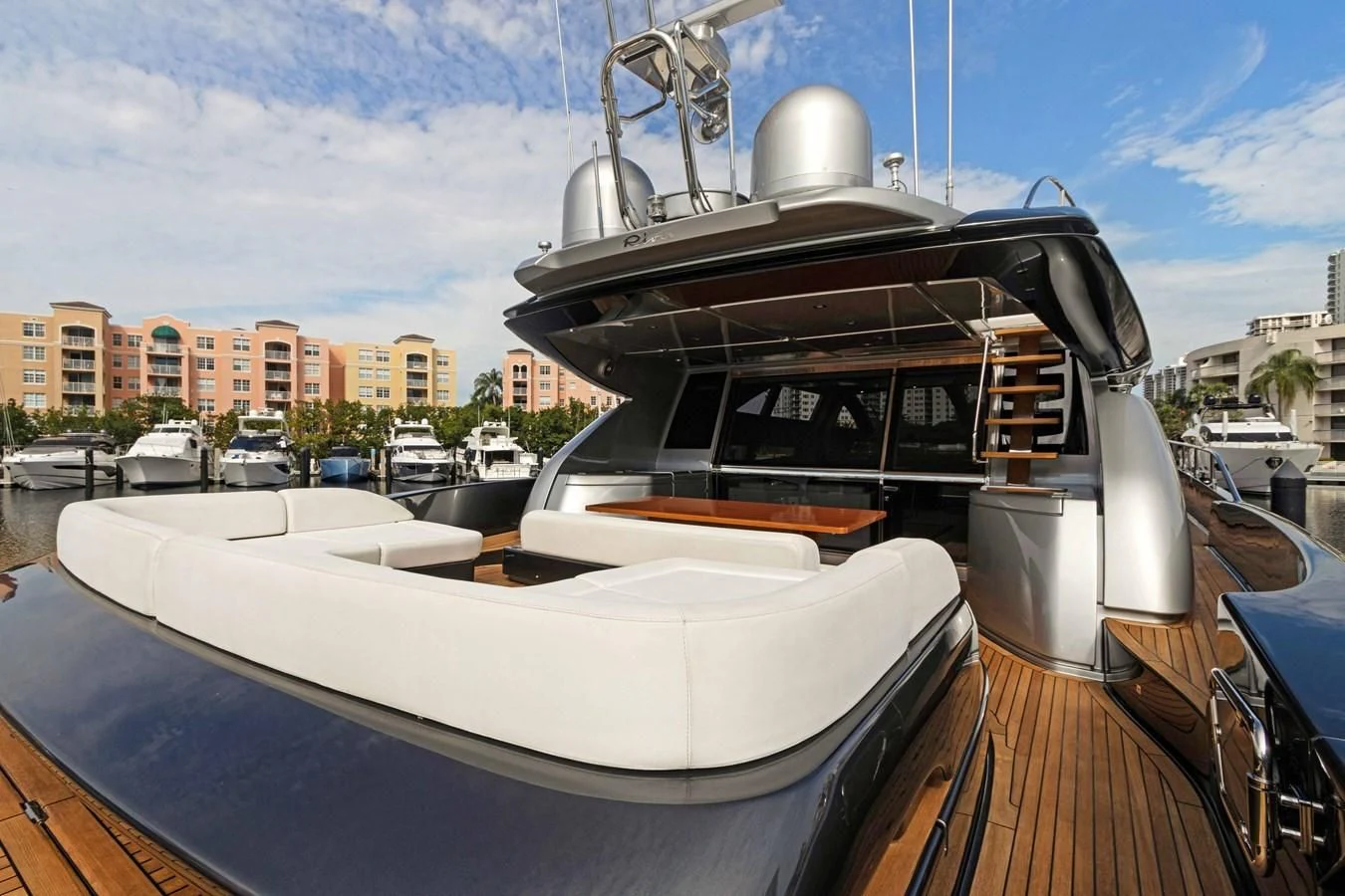 a boat on a body of water aboard INDISCRETION Yacht for Sale