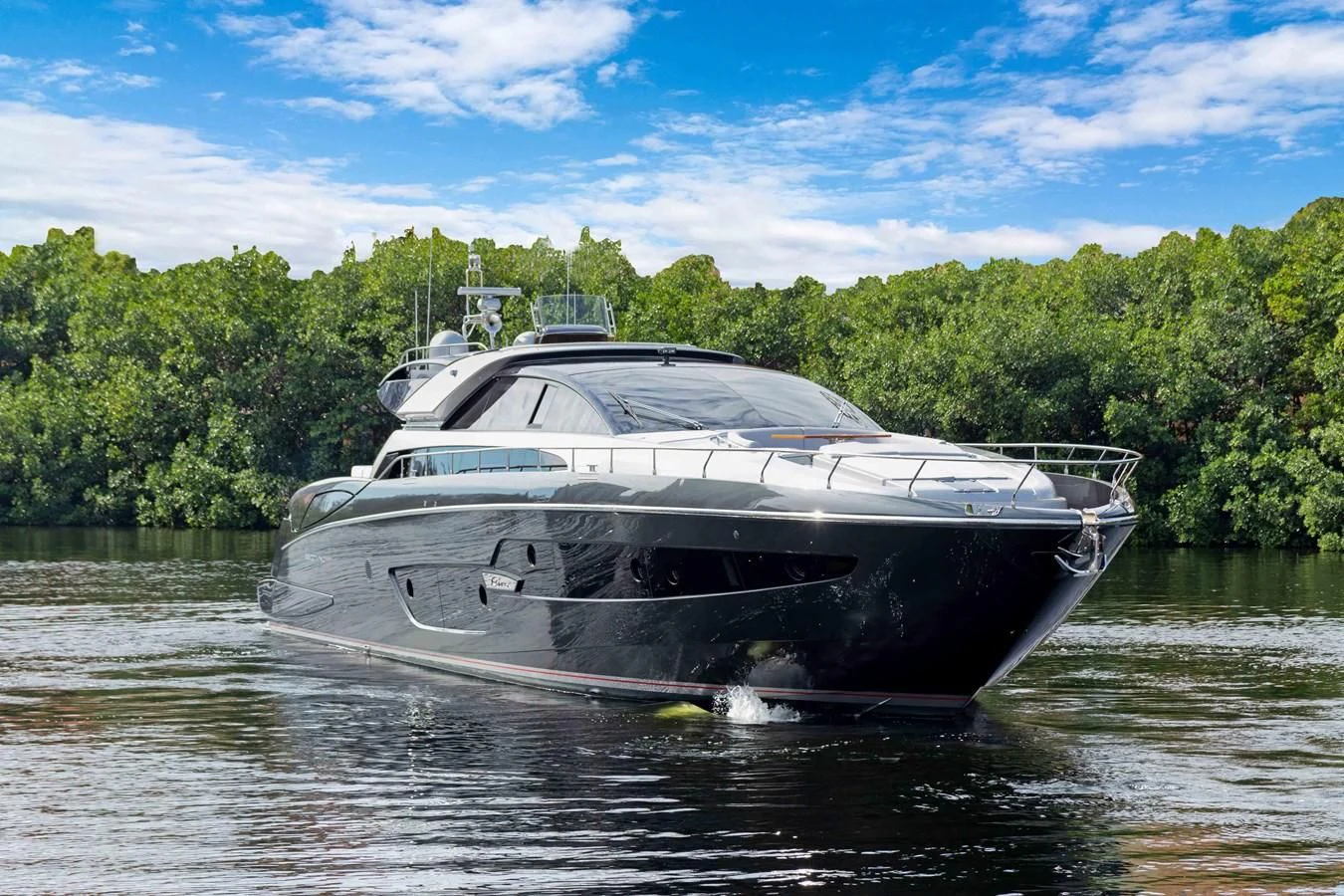 a boat in the water aboard INDISCRETION Yacht for Sale