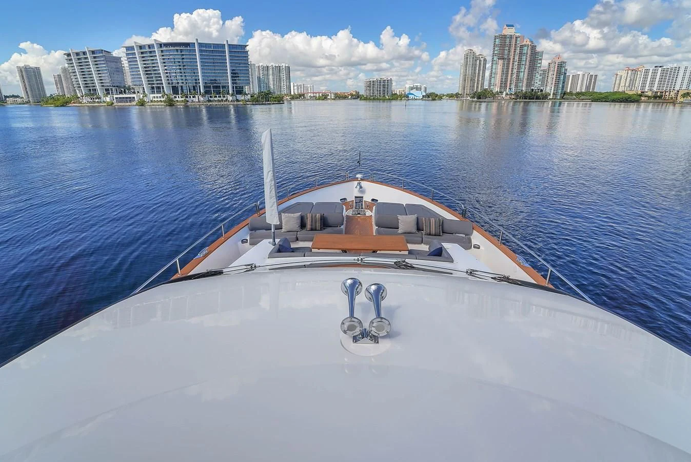 a large ship in the water aboard 92' SUNSEEKER 2016 Yacht for Sale