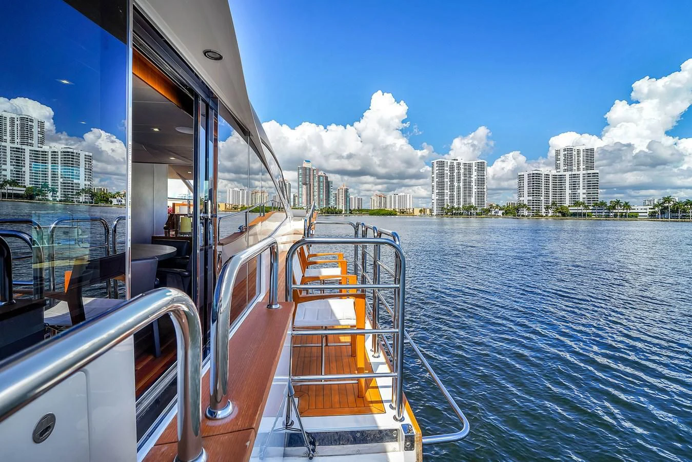 a boat on the water aboard 92' SUNSEEKER 2016 Yacht for Sale