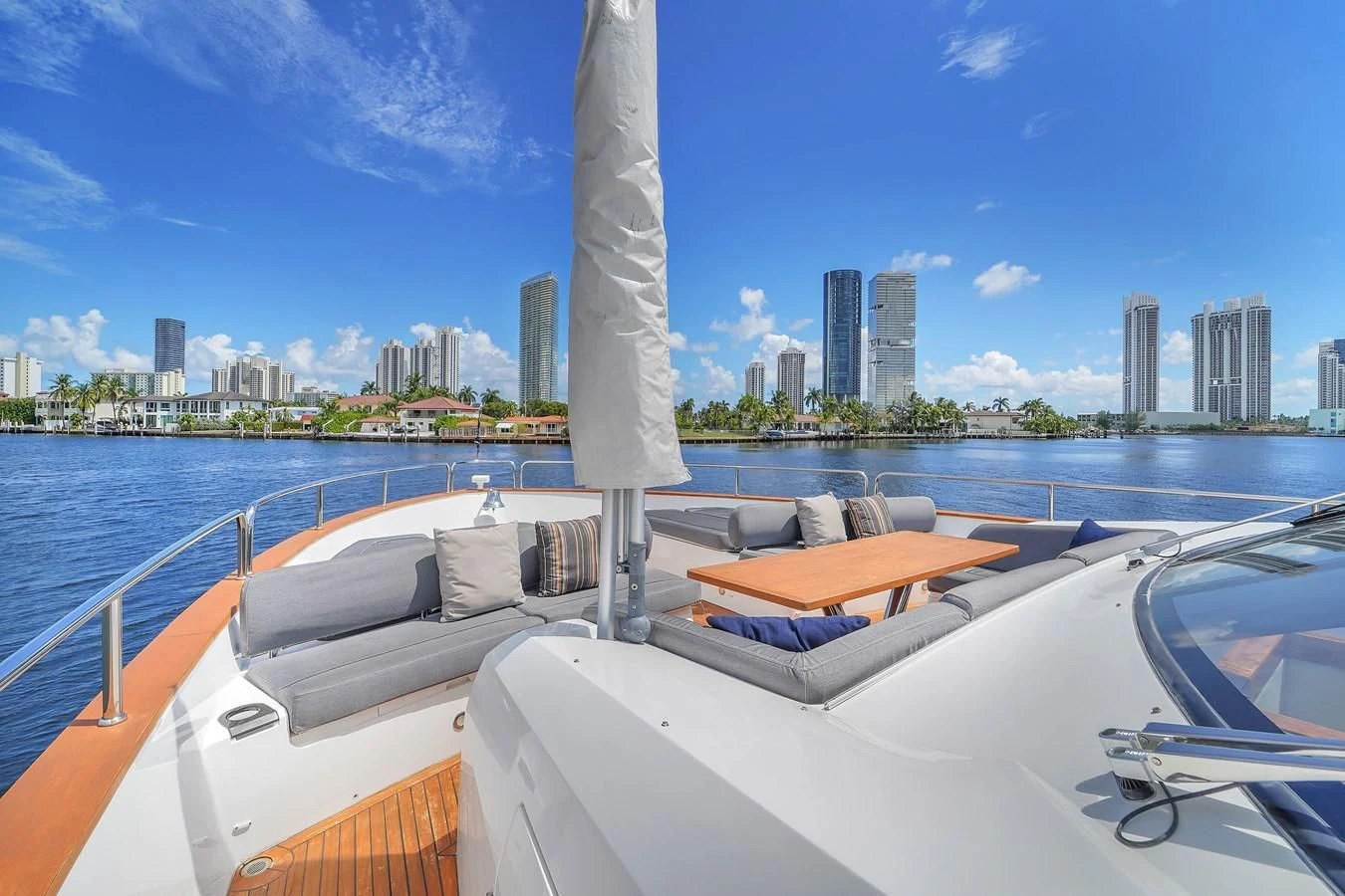 a boat on the water aboard 92' SUNSEEKER 2016 Yacht for Sale
