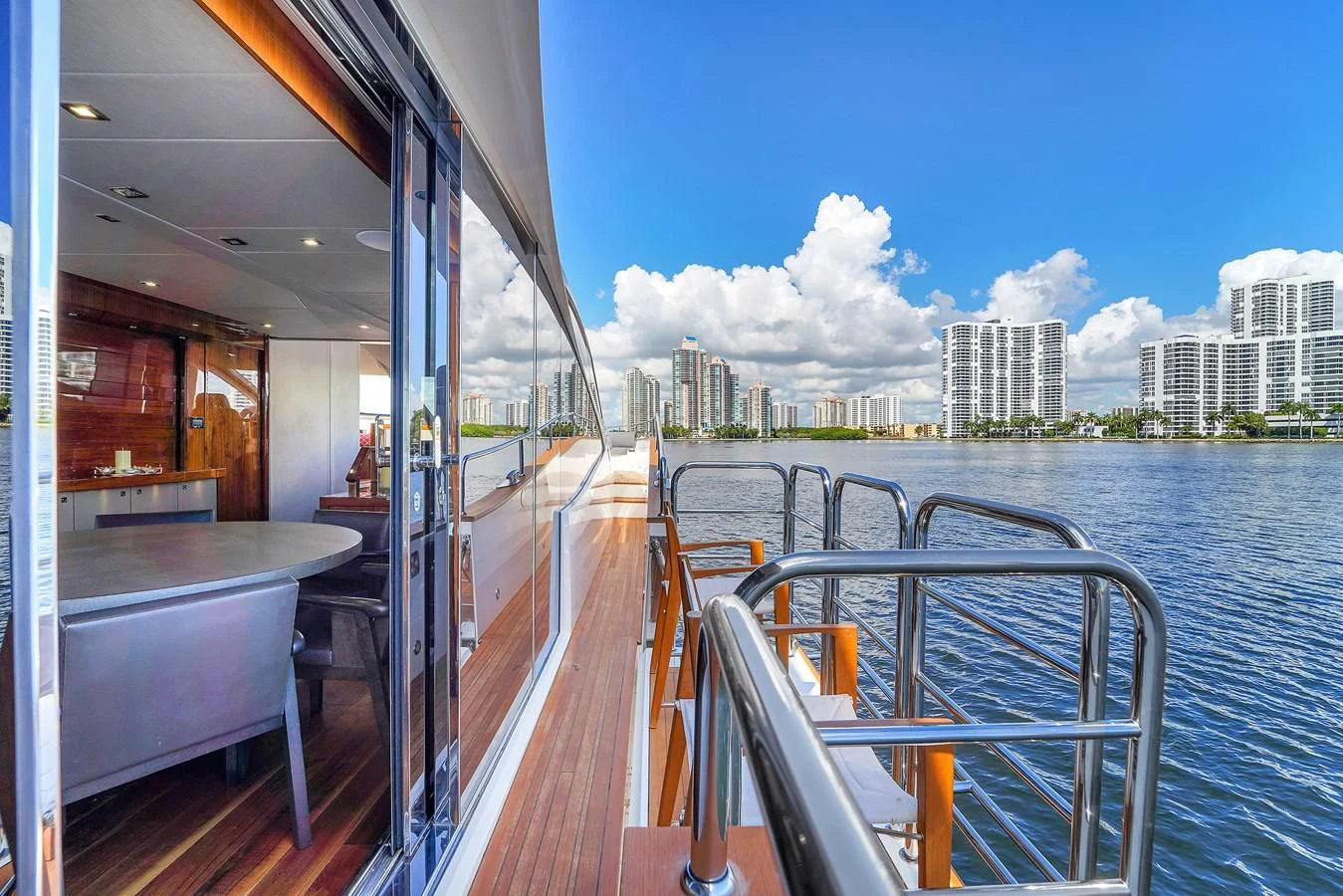 a boat on the water aboard 92' SUNSEEKER 2016 Yacht for Sale