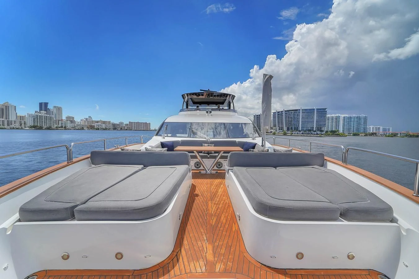 a boat on a deck aboard 92' SUNSEEKER 2016 Yacht for Sale