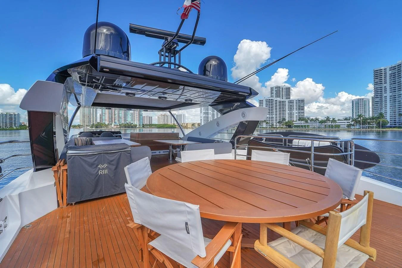 a boat on a deck aboard 92' SUNSEEKER 2016 Yacht for Sale