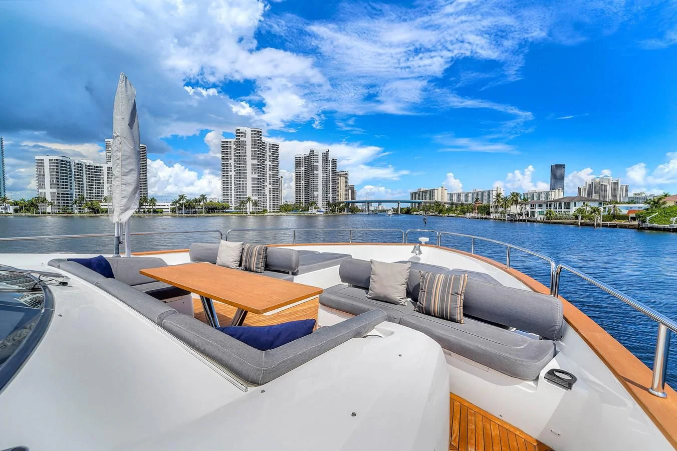 a boat on the water aboard 92' SUNSEEKER 2016 Yacht for Sale