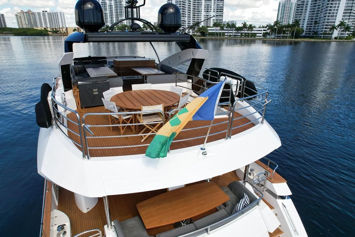 a boat on the water aboard 92' SUNSEEKER 2016 Yacht for Sale