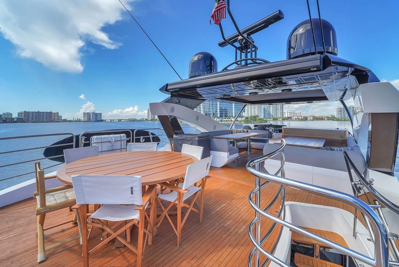 a boat on a boat aboard 92' SUNSEEKER 2016 Yacht for Sale